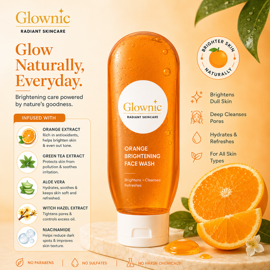 Glownic orange brightening facewash